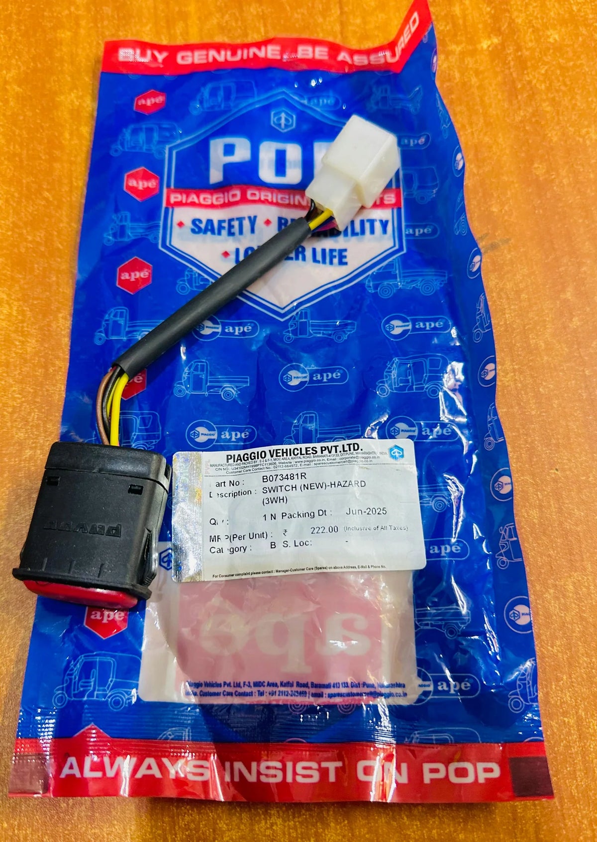SWITCH (NEW) -HAZARD (3WH) B073481R
