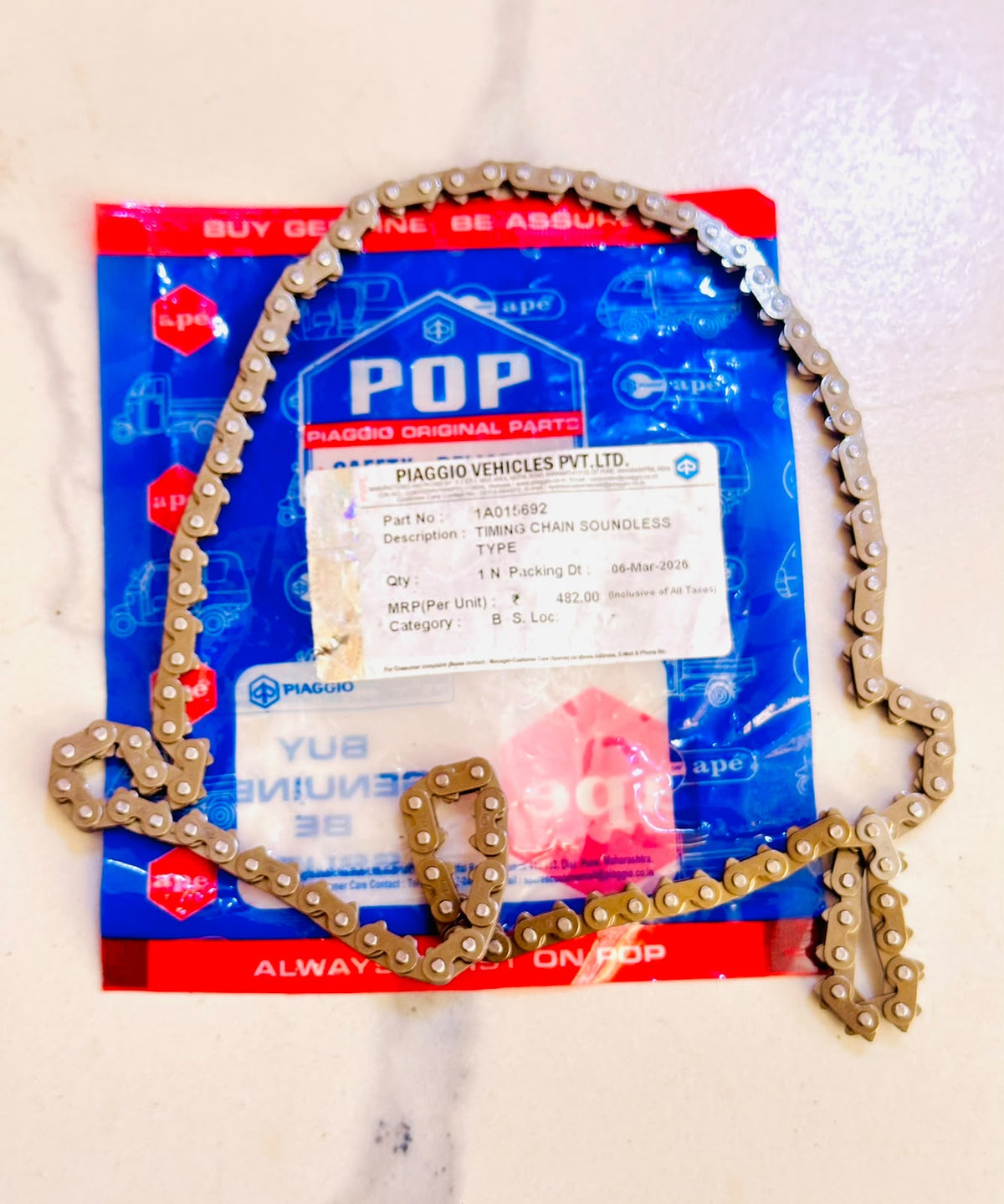 TIMING CHAIN SOUNDLESS TYPE 1A015692
